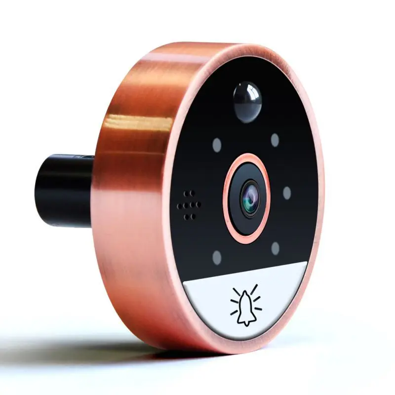 Цифровой дверной глазок ночного видения датчик движения WiFi Пульт дистанционного