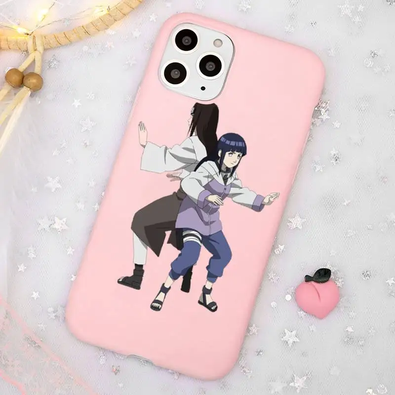 

Hyuga Hinata Naruto Phone Case Candy Color for iPhone 11 12 mini pro XS MAX 8 7 6 6S Plus X SE 2020 XR