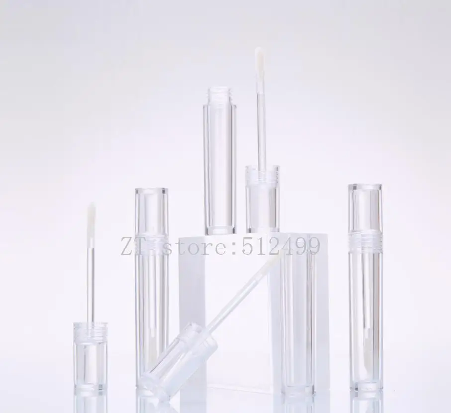 

10-100PCS 5ml Empty Lip Gloss Tube,DIY Round Portable Liquid Lipstick Bottle Clear Lip Gloss Bottle Lipgloss Tubes Wholesale