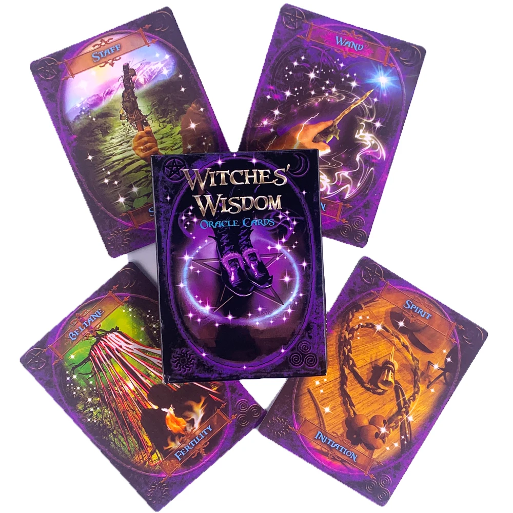 

Witches Wisdom Tarot Cards Fate Divination Witchcraft Supplies Board Game Miniatures Love Oracle Cards Art Nouveau