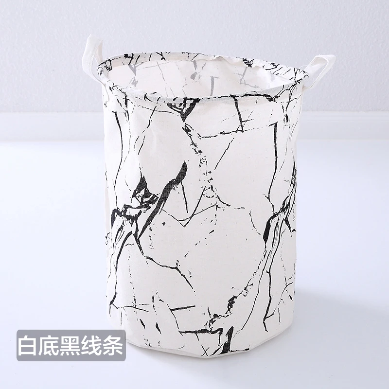 

Fabric Fold Laundry Bag Large Handle Nordic Underwear Dirty Clothes Laundry Bags Waterproof Wasmand Household Products DG50LB