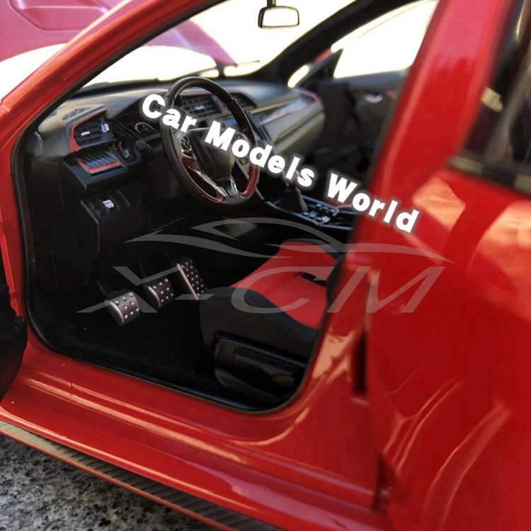 Литая модель автомобиля ЖК-модели Type-R FK8 1:18 (красный) + небольшой подарок |