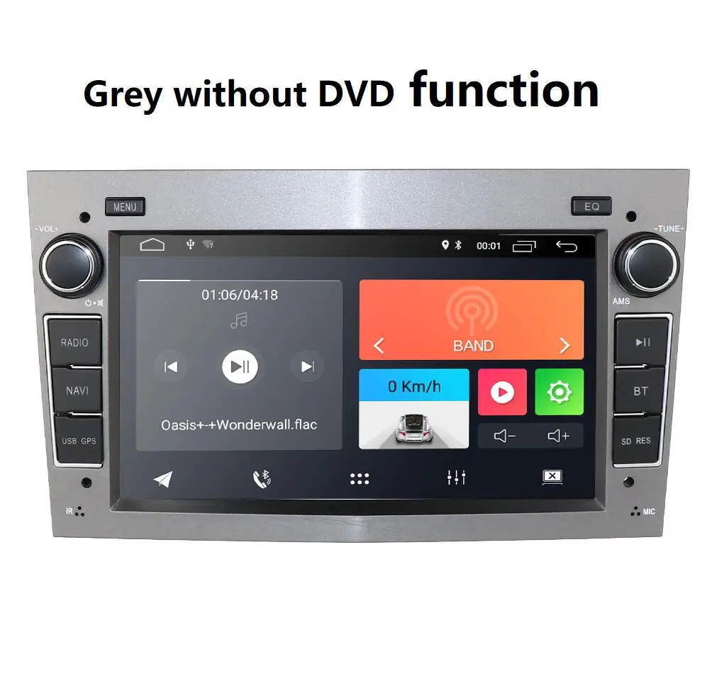 2G ram Android 9,0 автомобильный DVD для Opel Vectra Antara Zefira Corsa Марка Meriva Astra 4 ядра радио gps мультимедийный плеер головное устройство DAB SWC - Цвет: grey without DVD