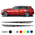 Боковая наклейка на корпус автомобиля, Спортивная наклейка на корпус для Mercedes Benz C Class W205 W204 W203 C180 C200 C250 C300 C400 C63 Coupe Edition 1 AMG