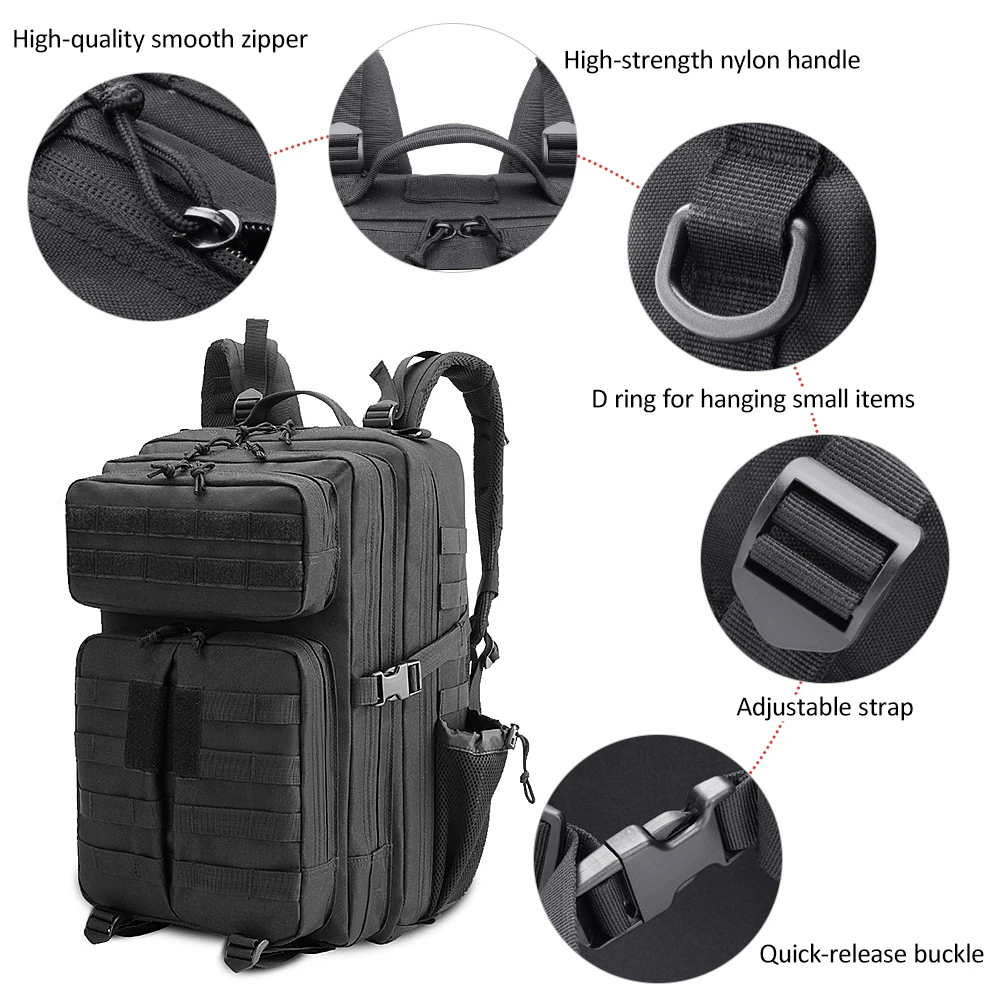 

Man Army Tactical Assault Backpack Waterproof Molle Backpack Bag Outdoor Camping Hiking Hunting Traveling Mochila Bag