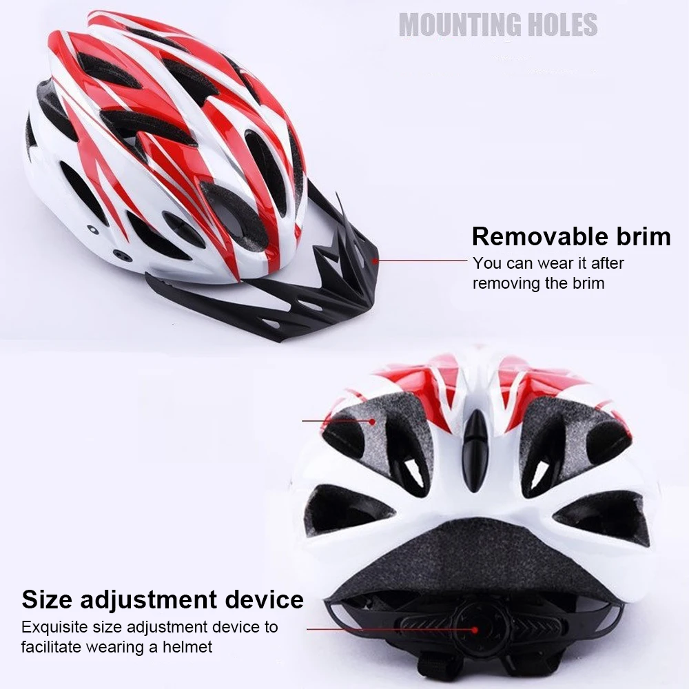 

Ultralight Bicycle helmet Multi-Color Intergrally-molded Breathable Outdoor Sport Riding Cycling Mountain Road Bike Equipment