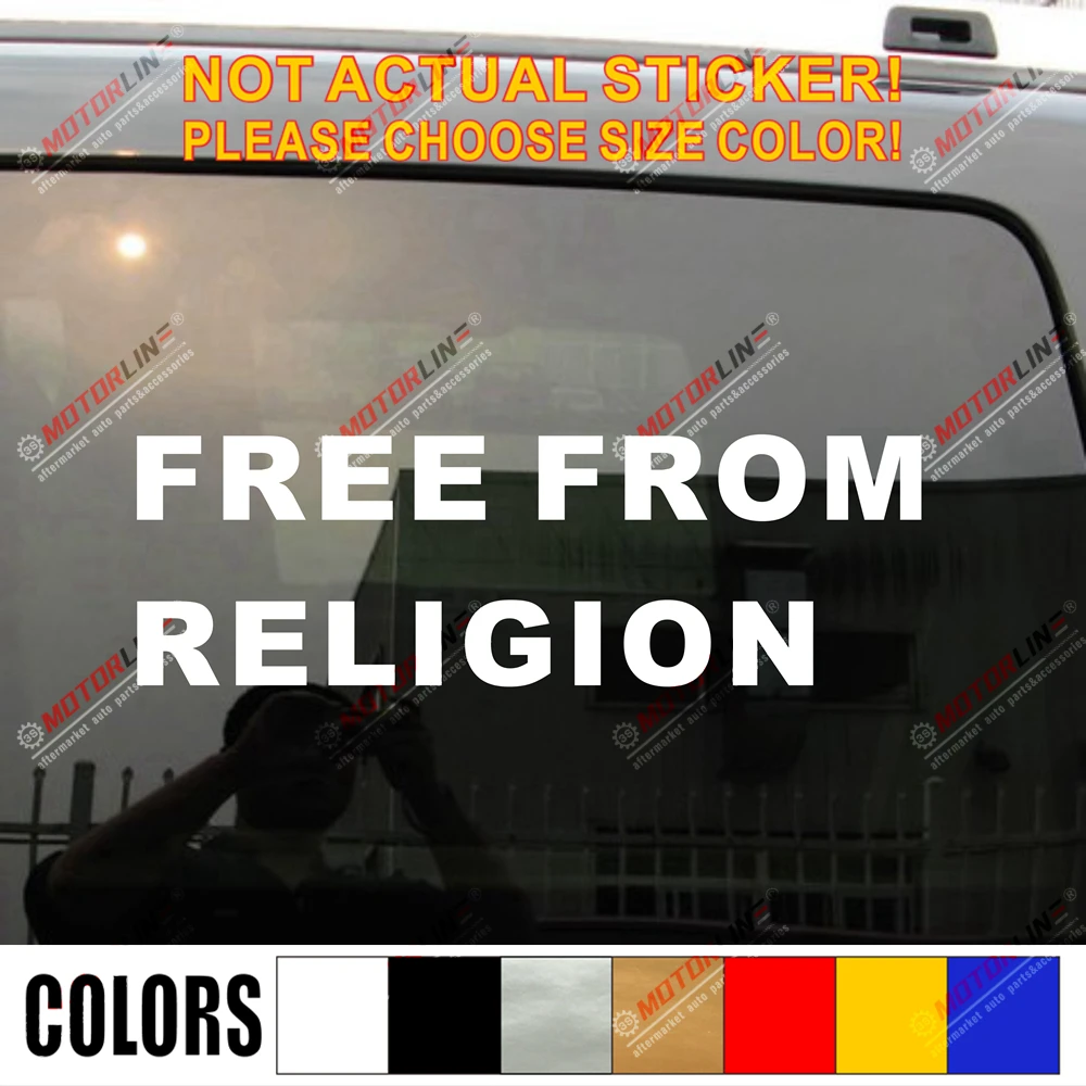 Наклейка на автомобиль анти Бог без религии|Наклейки автомобиль| |