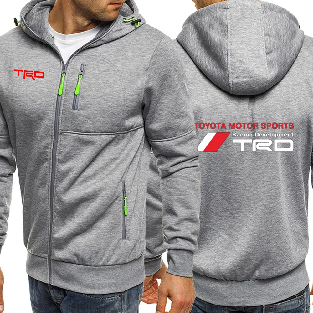 

New Toyota Trd Car Logo Casual zipper HOODIE Hip Hop Street wear Sweatshirts Skateboard Men/Woman Pullover Hoodies Male Hoodie