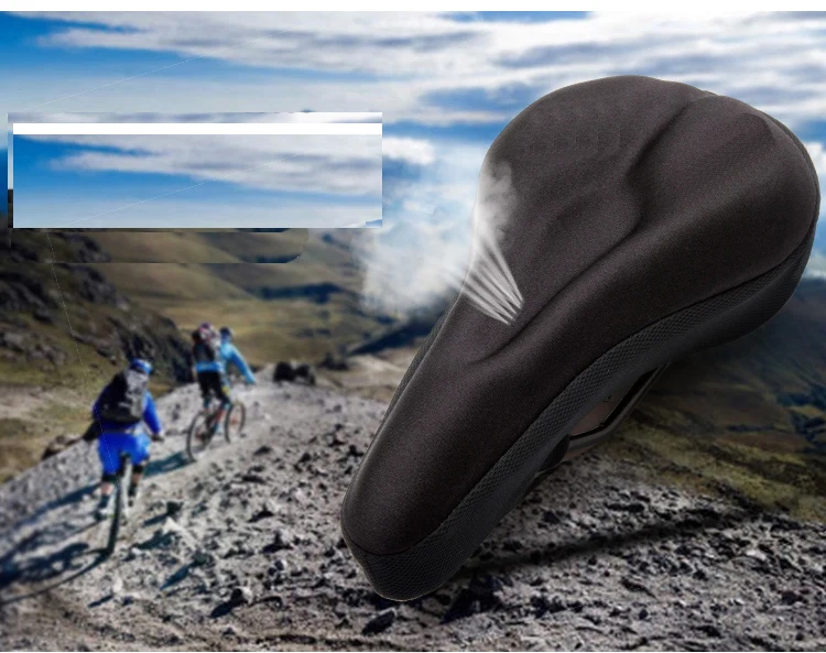 

3D Silicone Lycra Nylon & Gel Bike Bicycle Saddle Cycle Seat Saddle Cover, Ventilate Soft Cushion For Mountain Bikes MBI-13