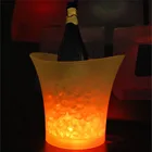 Дропшиппинг 5 л Водонепроницаемый светодиодный цветной пластиковый ведро для льда бары для ночного клуба светодиодный светильник для шампанского пива бары