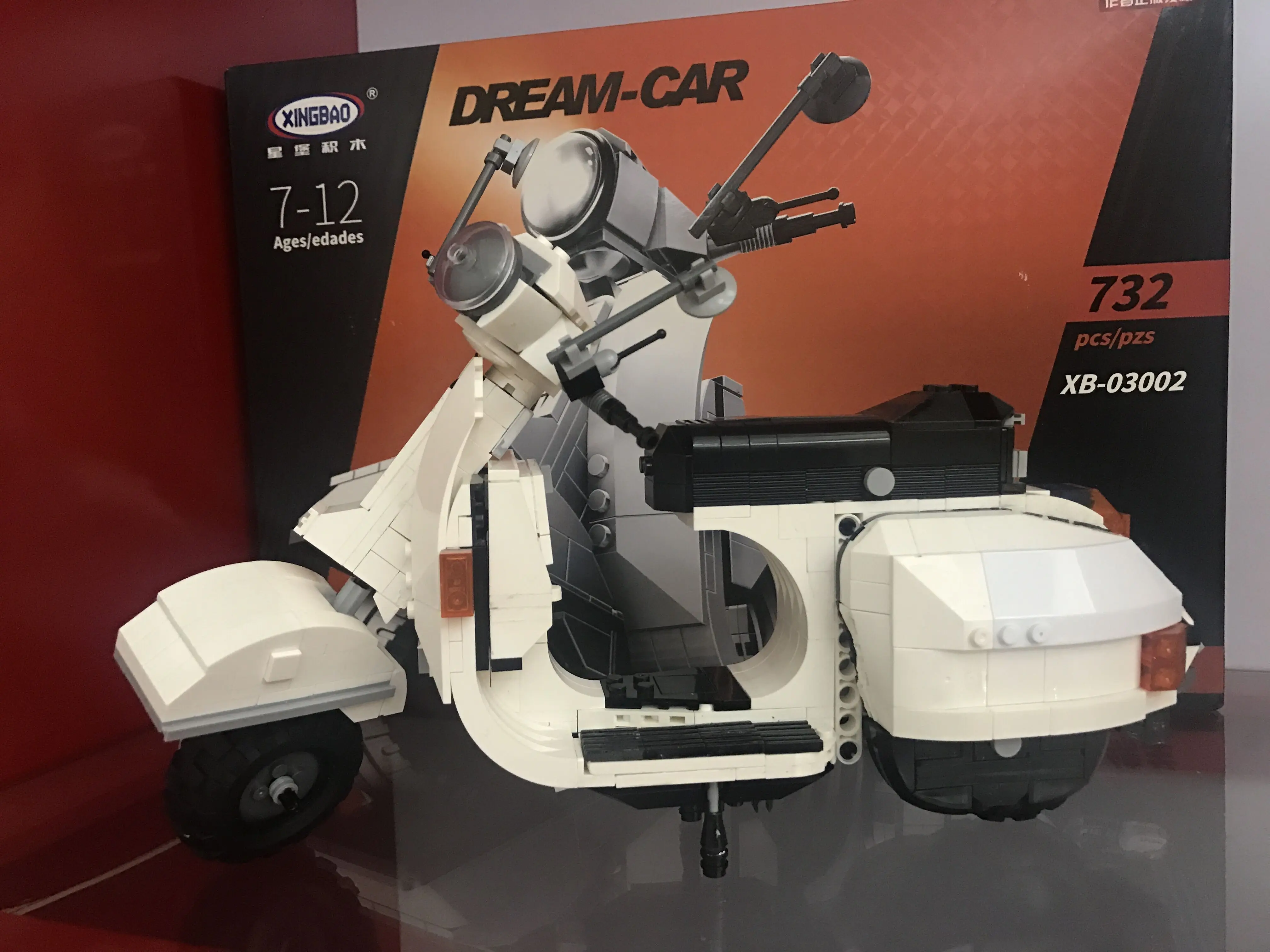 XingBao Technic Creator Vespa P200 мото набор модельных комплектов строительные блоки игрушки