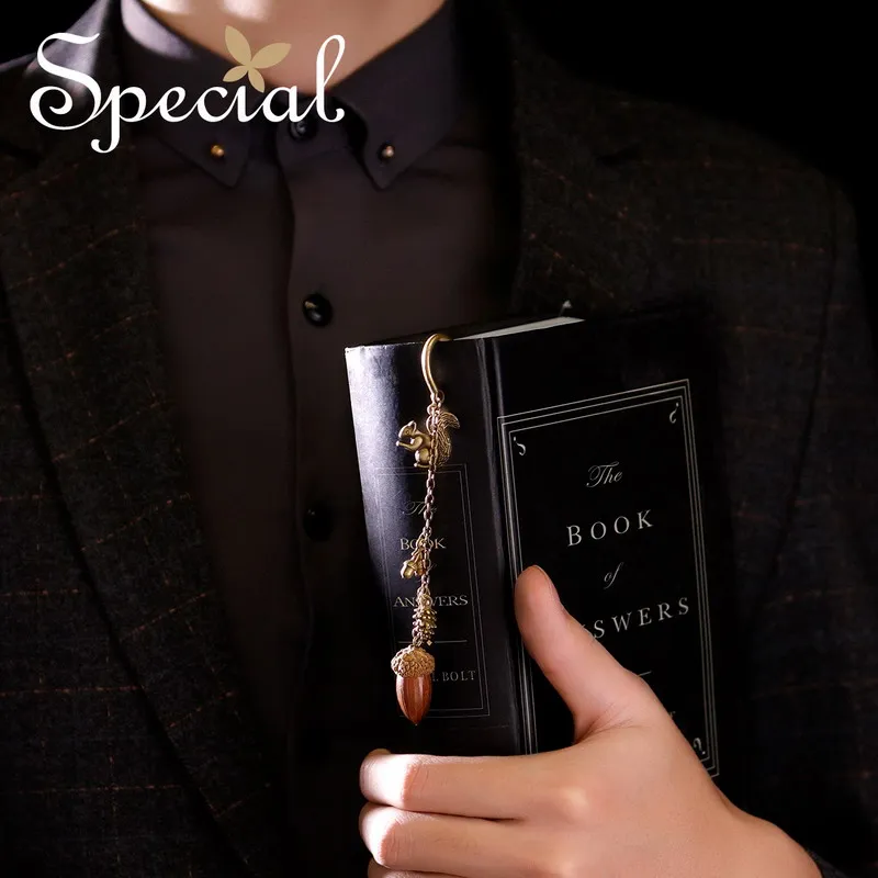 

Vintage bookmarking classic men and women nuts natural pine nut squirrels love