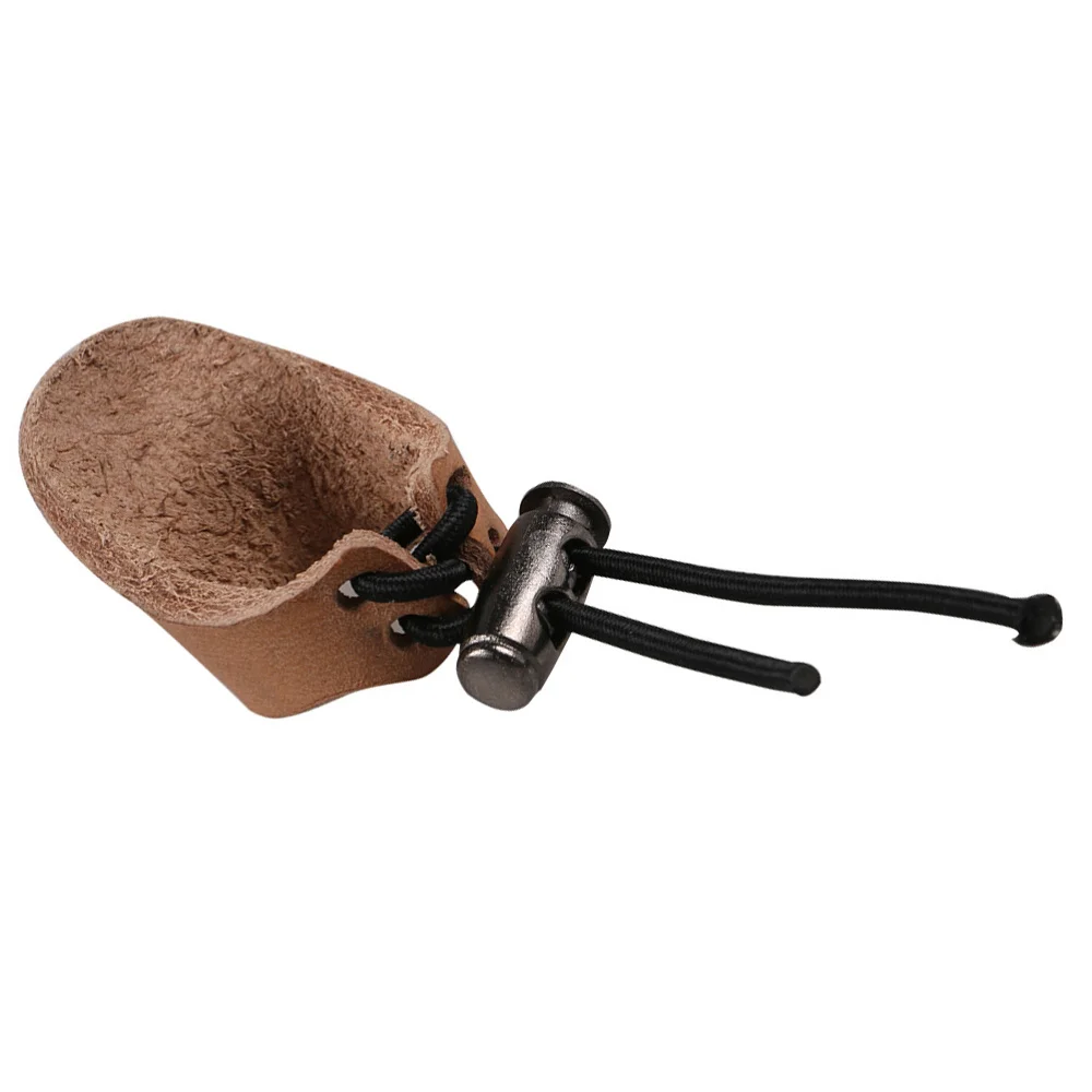 

Bowstring Finger Saver Archery Finger Guard Leather Recurve Bow Protector