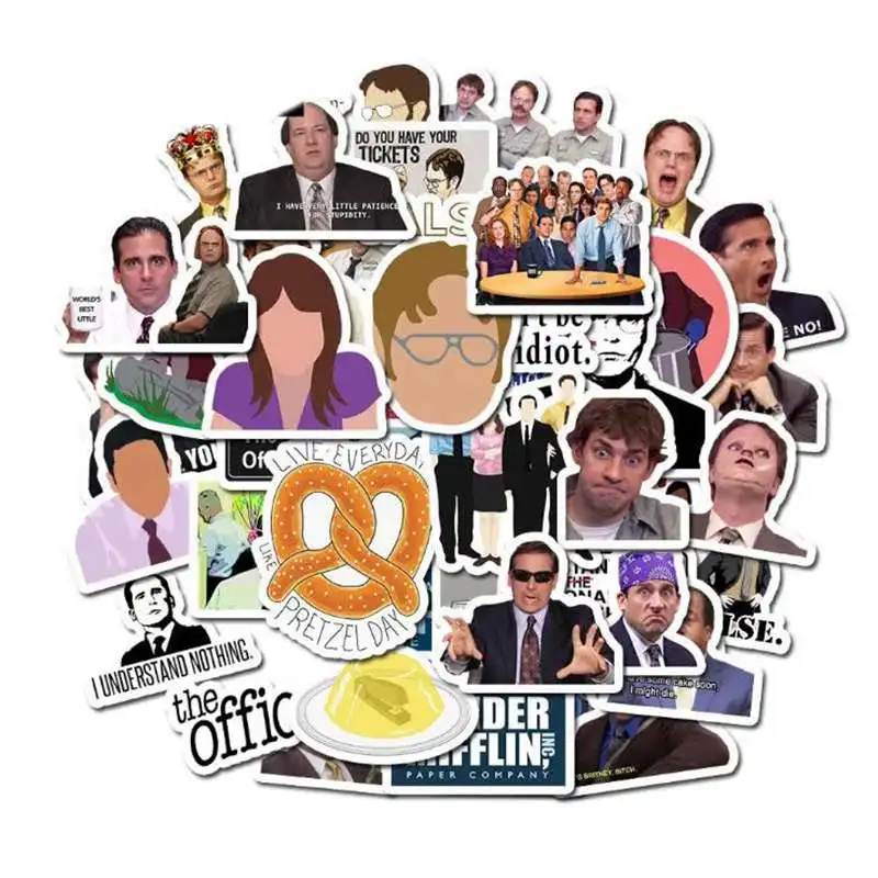 50 шт./компл. наклейки для офиса друзей на мотоцикл багаж скейт ноутбук гидро колба