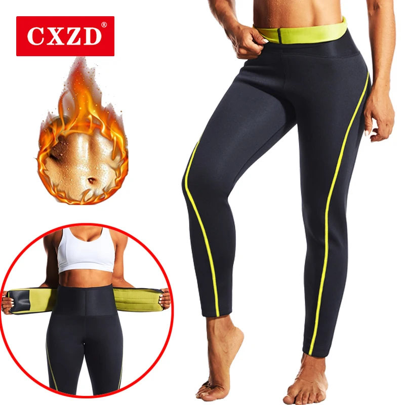 CXZD-pantalones de neopreno para mujer, corsé para quemar grasa, adelgazamiento de piernas, moldeador anticelulitis corporal, mallas de compresión, ropa moldeadora