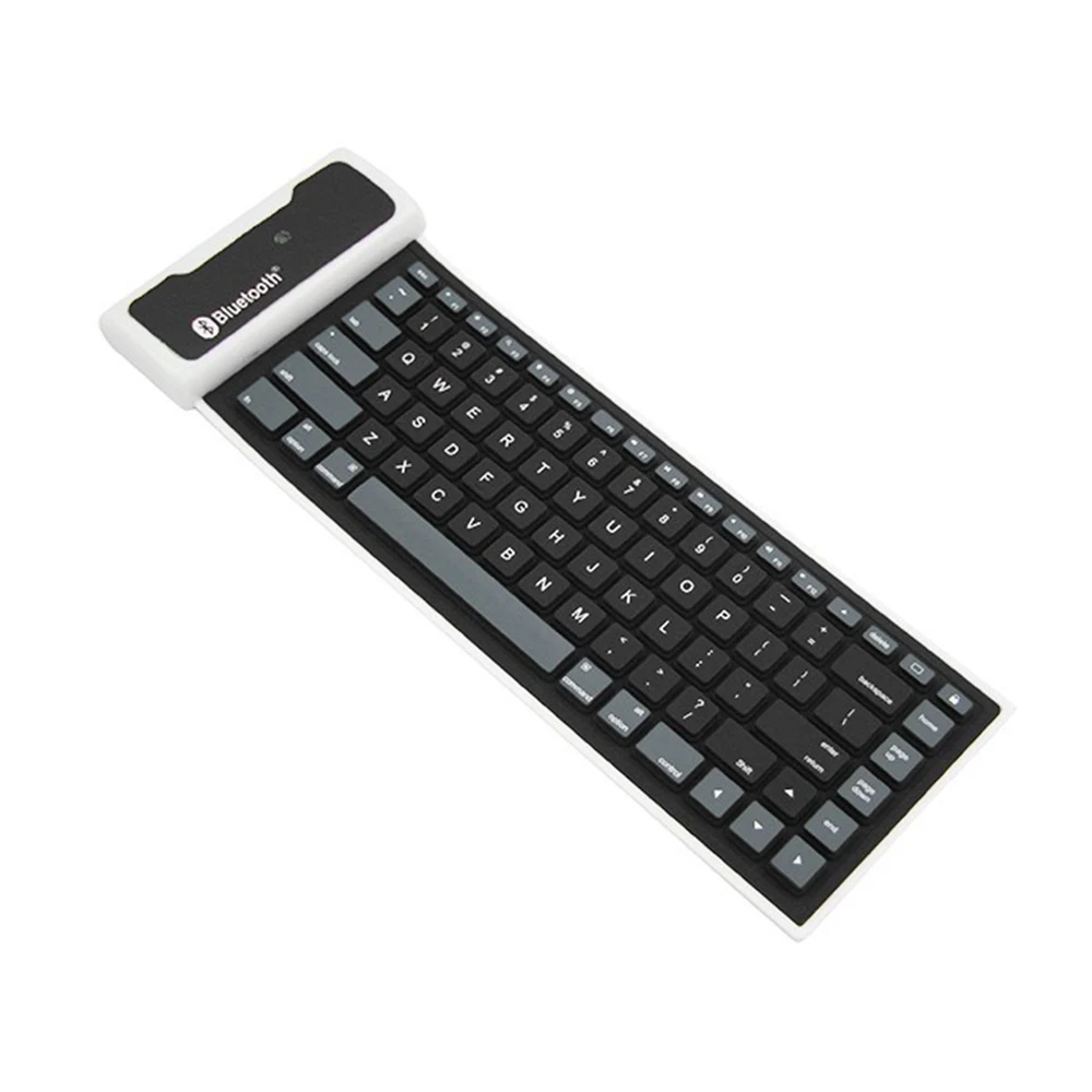 Folding Universal Portable Bluetooth Wireless Soft Silicone Keyboard Waterproof for Laptops iPad New Smartphone | Компьютеры и офис