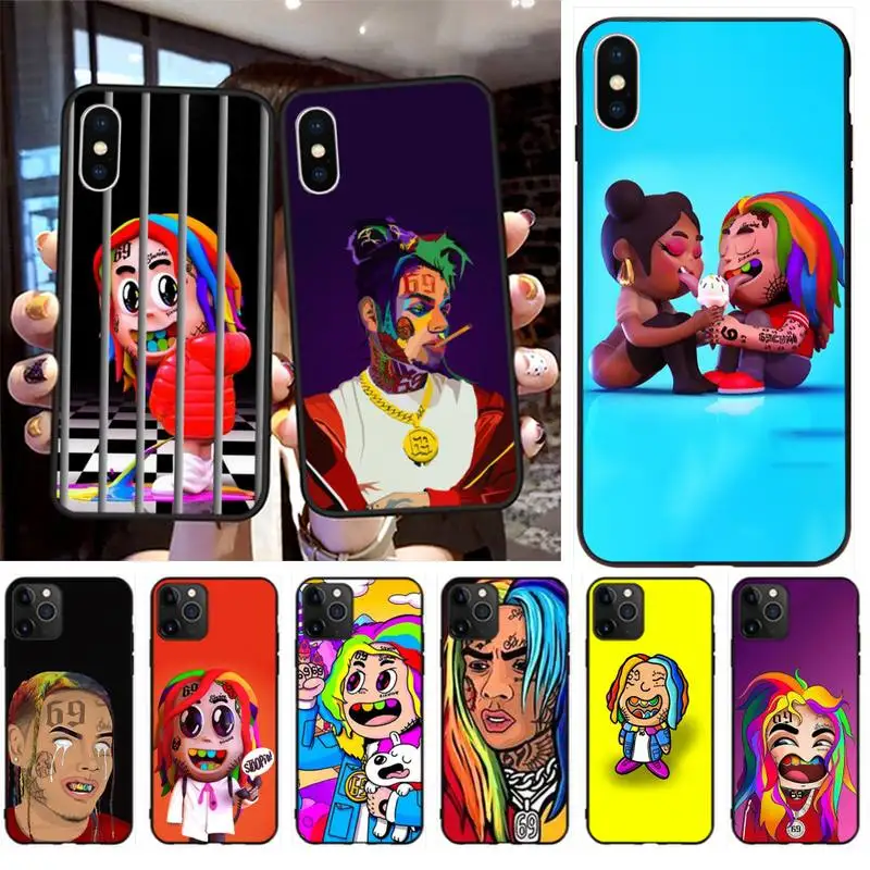 Мягкий чехол Tekashi69 6ix9ine для iPhone 11 pro XS MAX 8 7 6 6S Plus X 5S SE 2020 XR|Бамперы| |