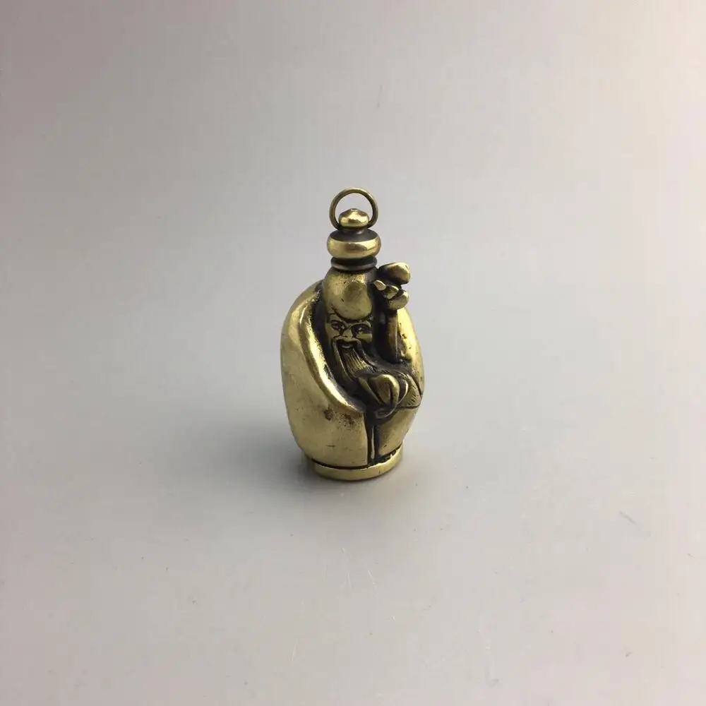 

Exquisite retro bronze longevity snuff bottle