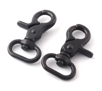 34 black swivel clasp claw lobster clasp for dog tie out collar webbing trigger snap hook handbag clip purse clasp keychain