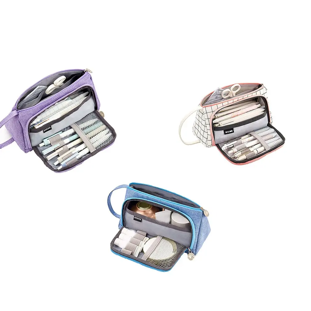 Новый супер Чехол карандаш Kawaii Большой Вместительный чехол школьные