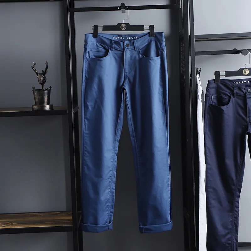 

Мужские прямые облегающие повседневные брюки с поясом и надписью, деловые Костюмные брюки