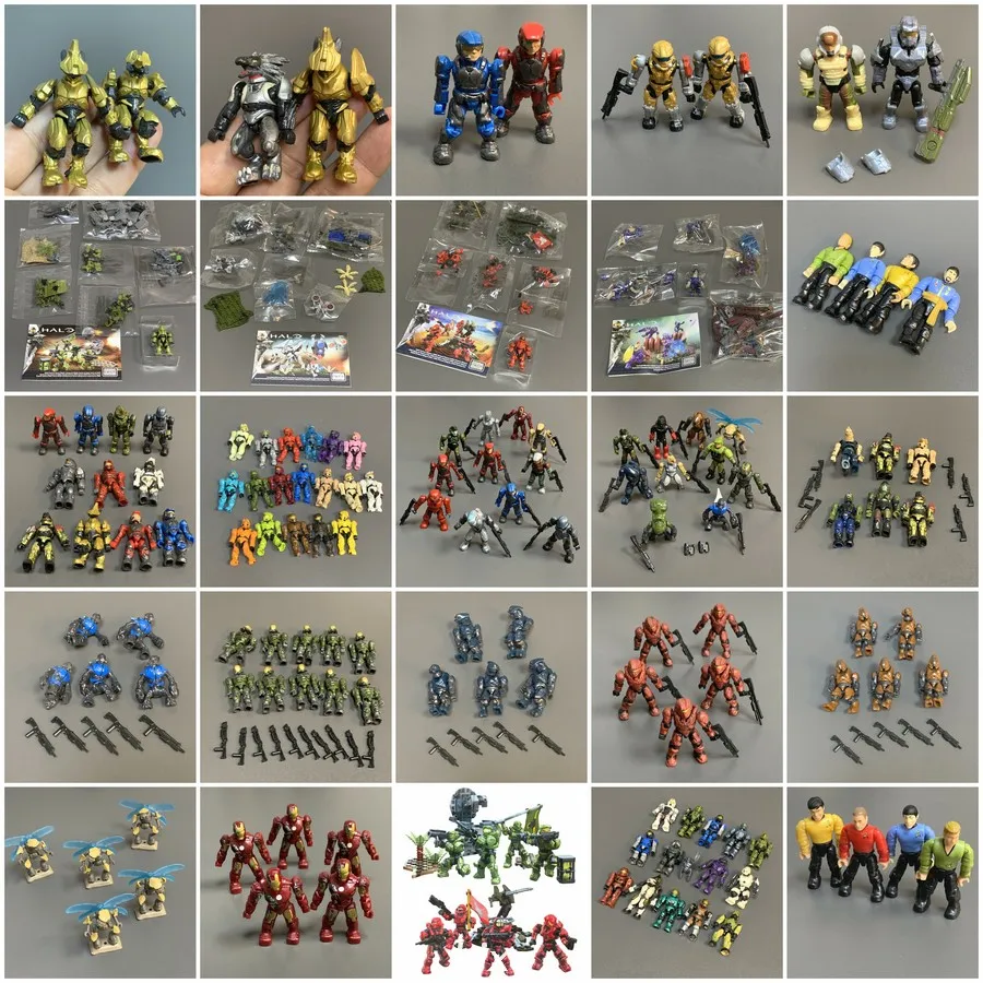 Фигурки гало Consturux Mega Bloks UNSC Спартанские воины морской элитер мастер Чиф