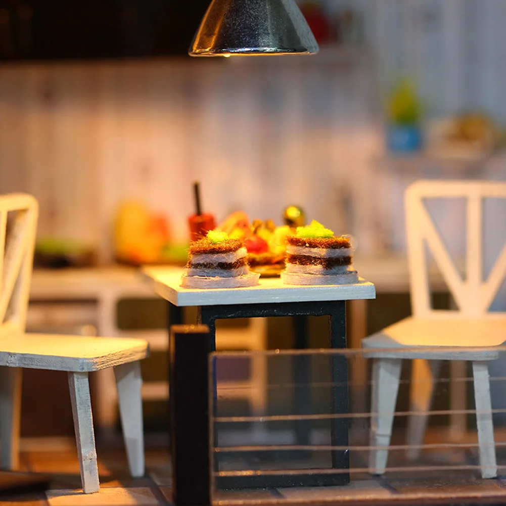 

Doll House Furniture Diy Miniature 3D Wooden Miniaturas Dollhouse Toys for Children Birthday Gifts Casa Kitten Diary H013