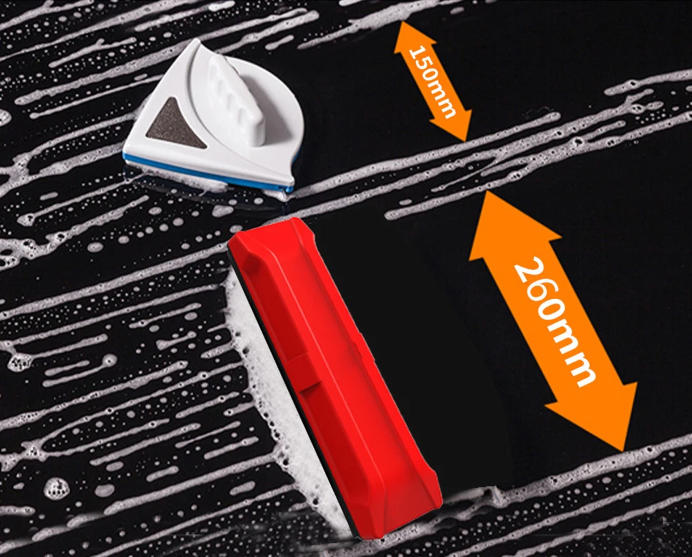 Cepillo de limpieza magn&eacute;tico de doble cara para el hogar, utensilio de limpieza de vidrio de doble capa, herramientas m&uacute;ltiples port&aacute;tiles, nuevo-4