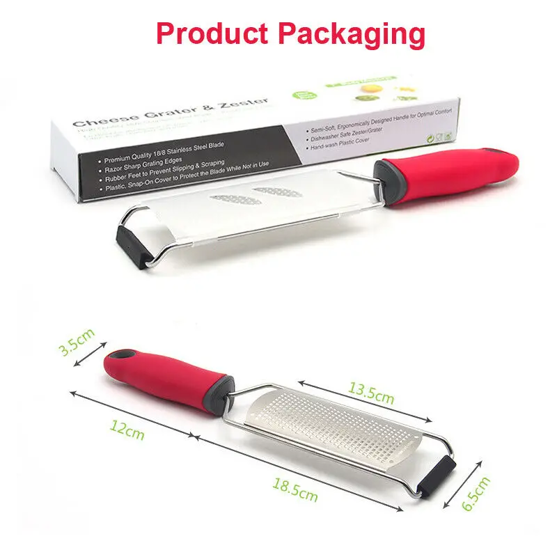 Терка для сыра из нержавеющей стали Parmesan оранжевый мускатный орех лимонный