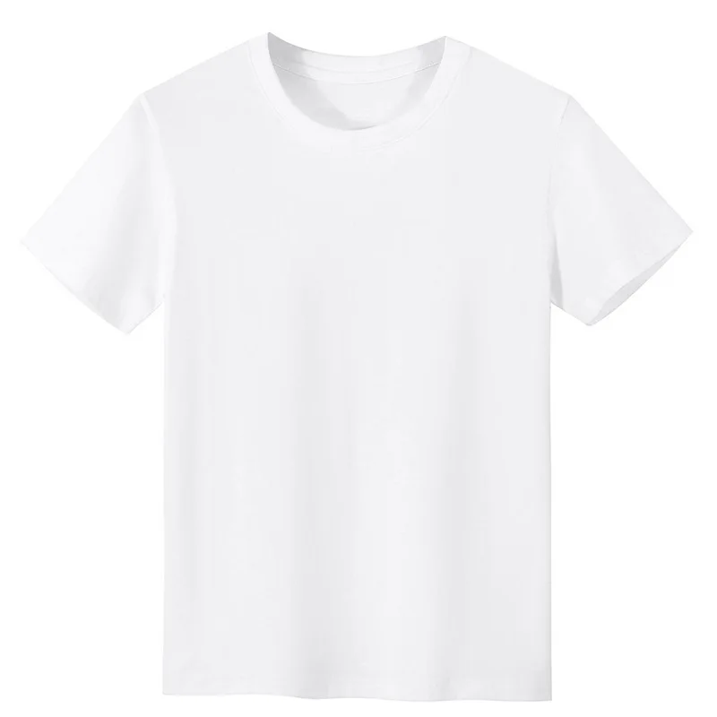 DIY пользовательские футболки летняя футболка с коротким рукавом и круглым