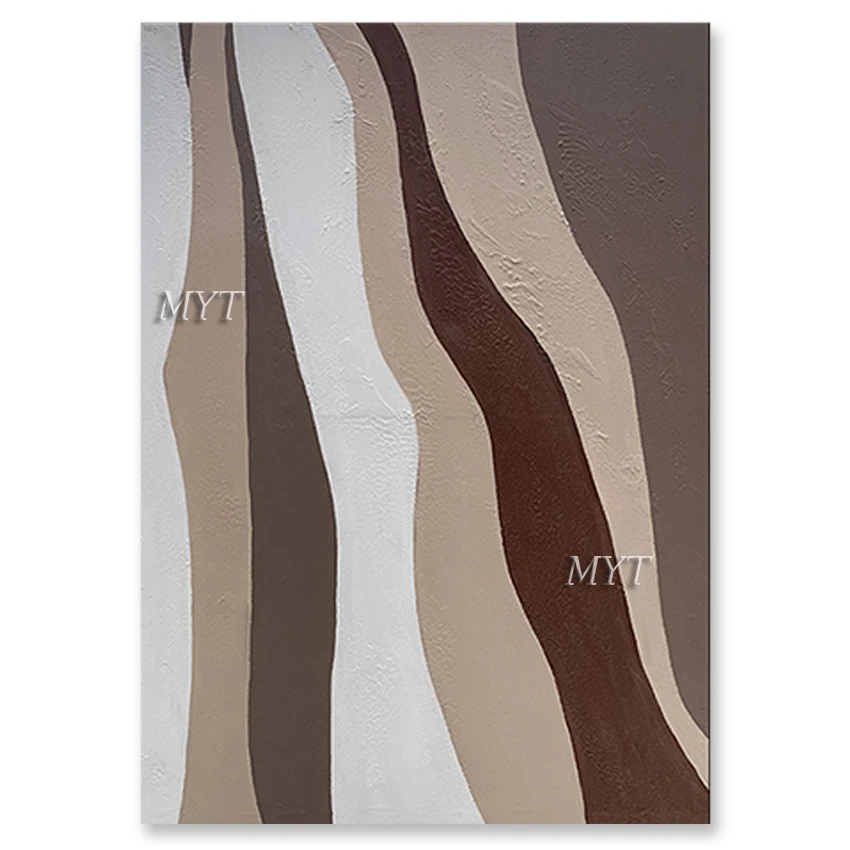 

No Framed Hand Painted Home Good Wall Decor Art Latest Design Abstract Oil Painting On Canvas 100% Gallery Brown Artwork Wall H