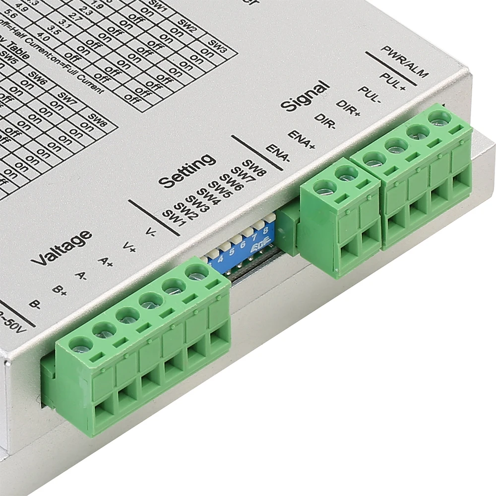 Rtelligent NEMA 23 24 R60 машина шаговый двигатель драйвер контроллер 32 сегментов 24-50VDC для NEMA 23 24 шаговый двигатель ЧПУ комплект