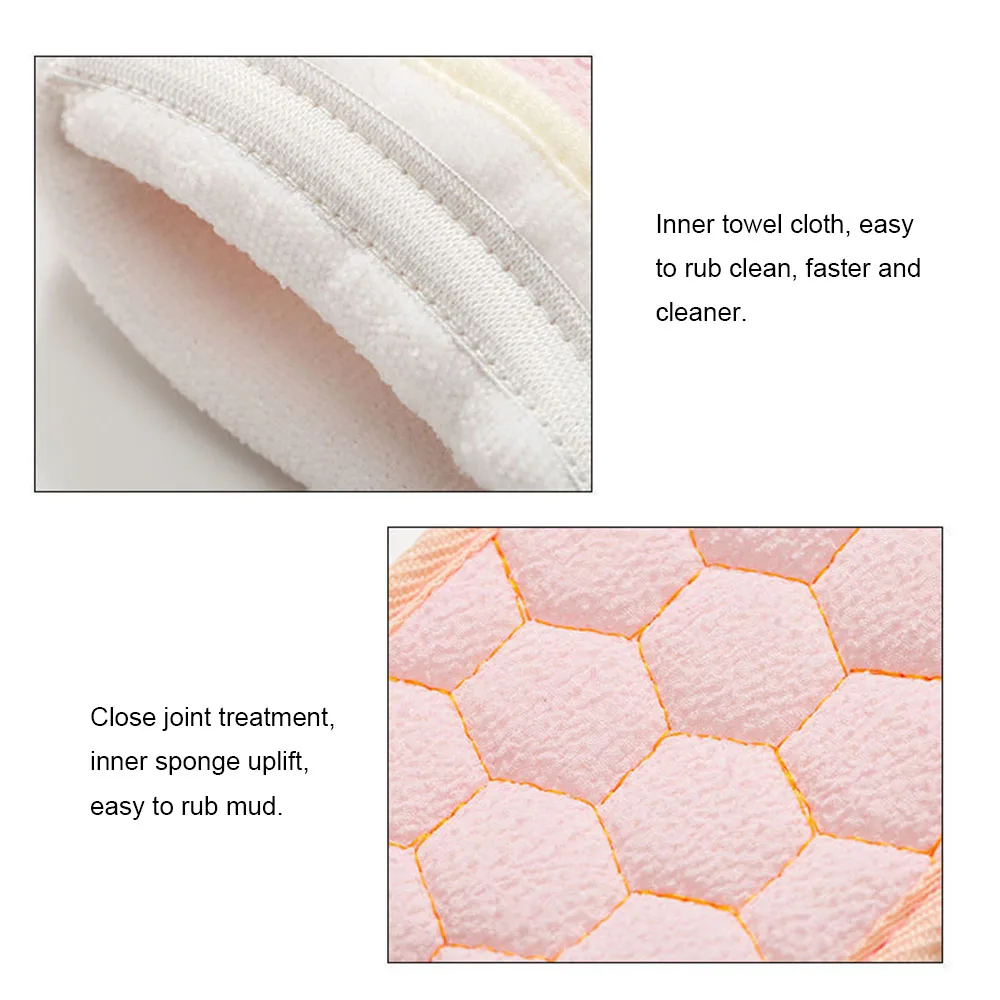 Набор кистей для душа тела Пенящийся шарик ванны расширенный задний скруббер