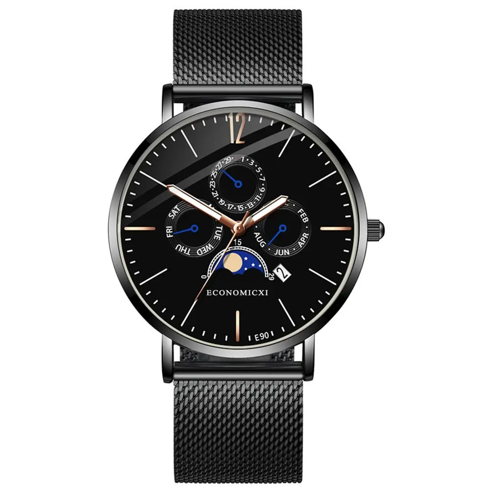 E90 модные часы женские роскошные однотонные ультратонкие с циферблатом под