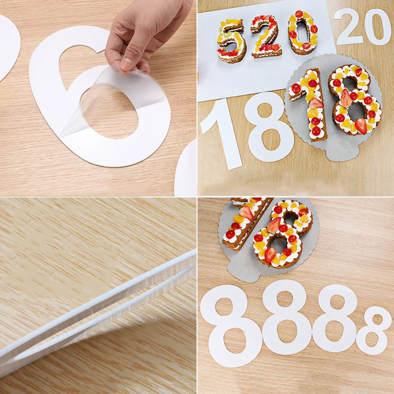 0-9 цифр формы для торта с арабскими цифрами изготовления декоративные