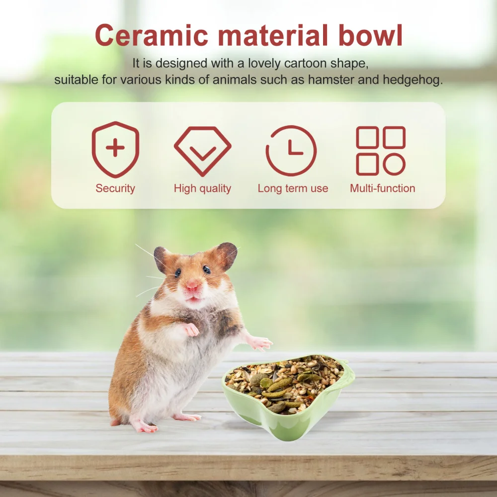 

2Pcs Hamsters Small Animals Bowls Feeders Feeding Tanks Pet Tableware for Dogs