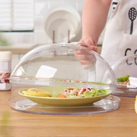 dish cover kitchen microwave oven plate cover transparent anti splash dish lid high temperature resistant oil cover kitchen tool