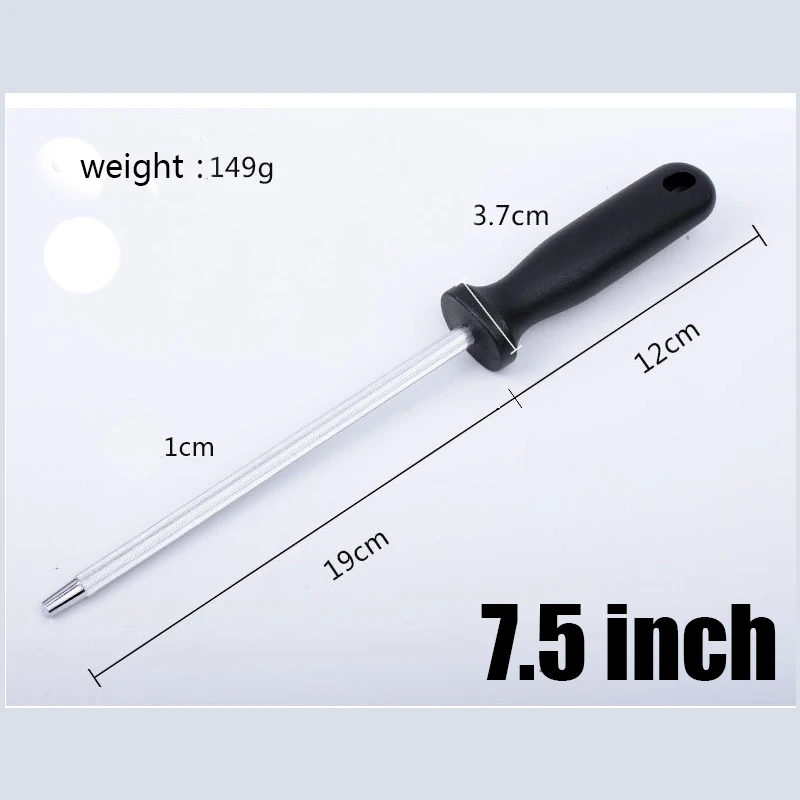 carbon rob 7.5inch-C 1 шт. керамический(циркониевый) стержень точилка для ножей с ABS ручкой заточка для поваров стальные ножи кухонный помощник мусат - Цвет: carbon rob 7.5inch-C