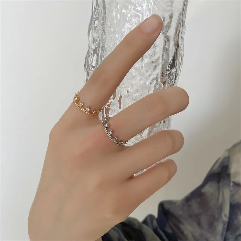 Оригинальное кольцо цвета белого золота Моя Принцесса Королева Корона