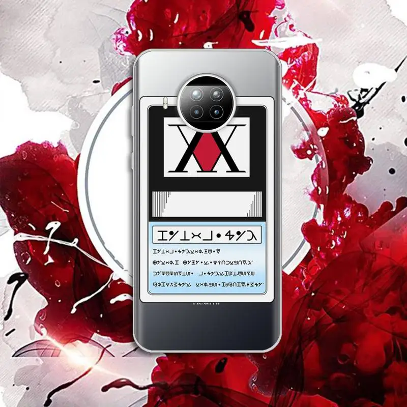 

Anime HUNTERHUNTER cute Phone Case Transparent for Xiaomi Redmi note 10 t 8 9 pro lite 11