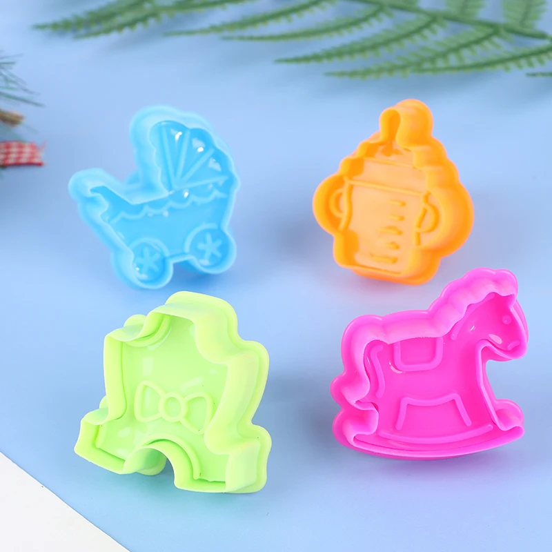 

4Pcs/Set Cake Cute Cartoon Baby Toy Decor Sugar Paste Loaf Sugarcraft