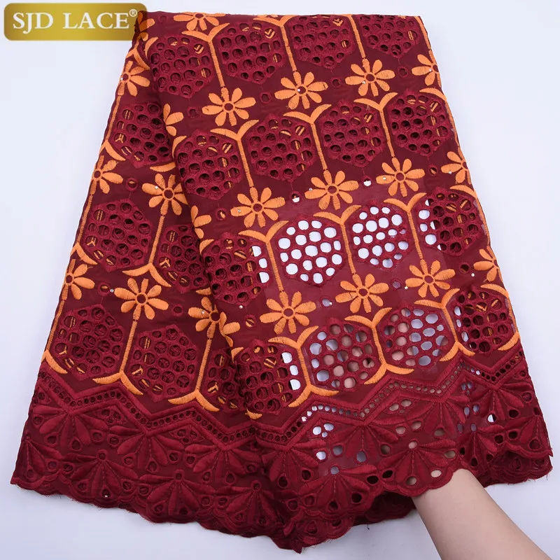 

Hot Sale Swiss Voile Lace In Switzerland High Quality Nigerian African Dry Lace Fabric Embroiderey Cotton Lace For Garment 1774B