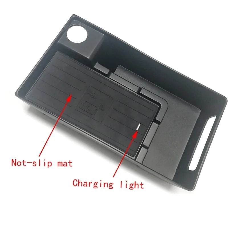 car wireless charger10w qi phone charging storage box for a4 b9 s4 a5 b8 2019 for all qi enabled devices free global shipping