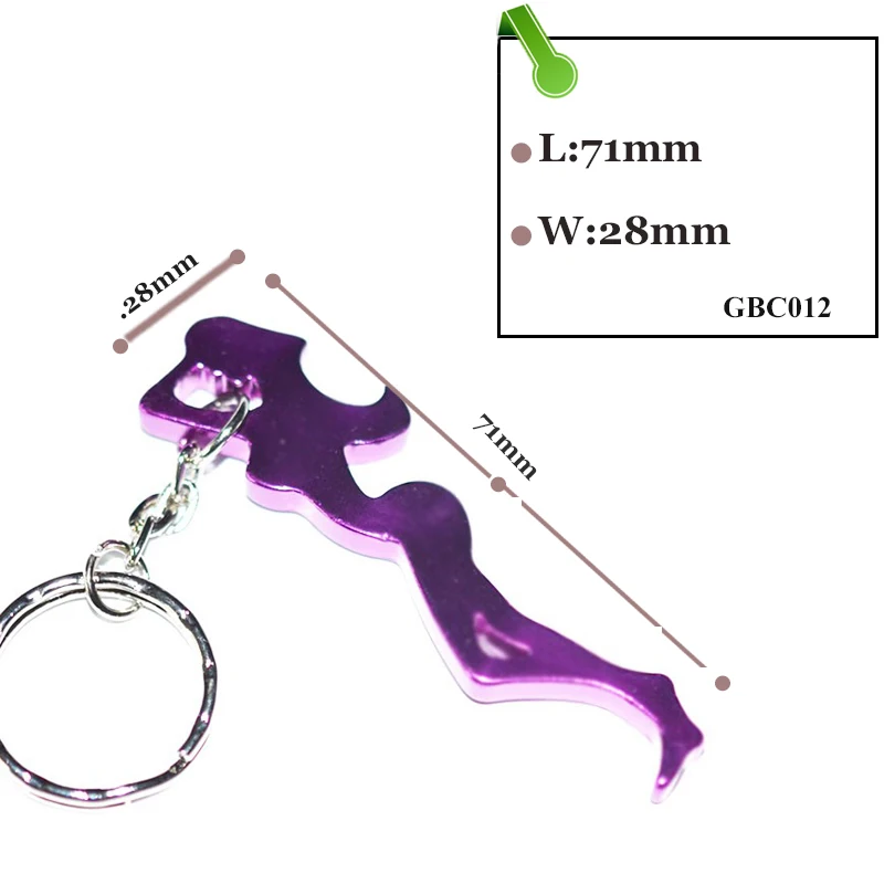 Металлическая открывалка для бутылок в форме леди Брелоки ключей экологически