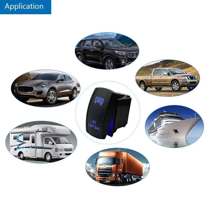 5 Pin 12V автомобиль лодка светодиодный светильник бар переключатель стиль Carling