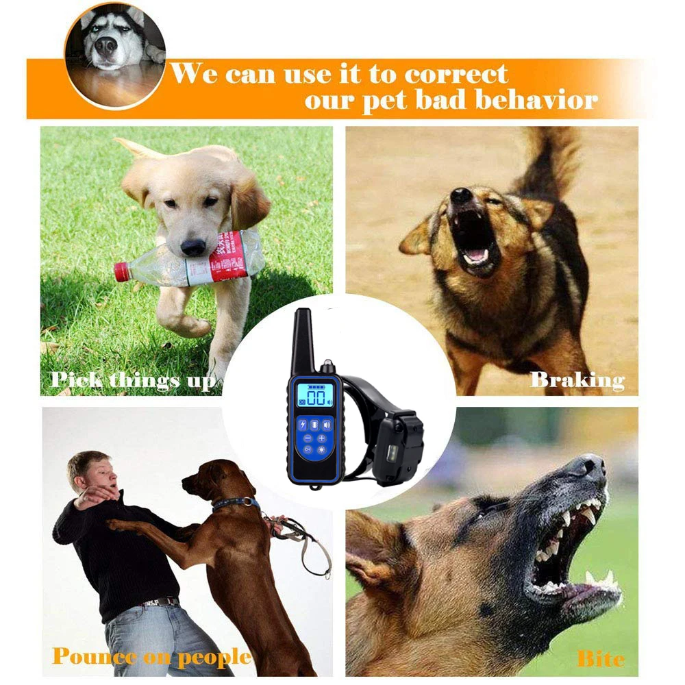 Электрический ошейник для собак с дистанционным управлением тренировочный