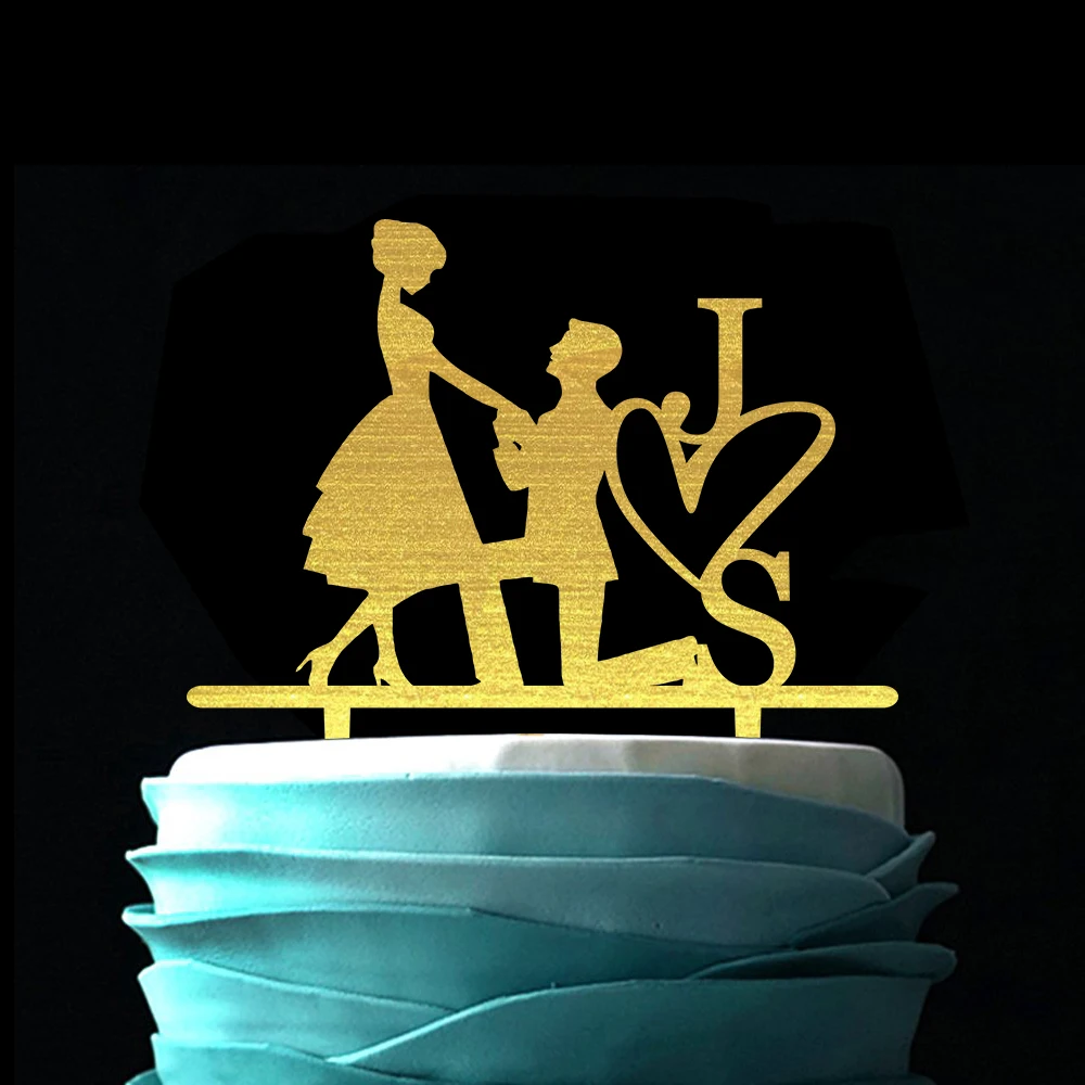 Персонализированный Топпер для торта Mr и Mrs деревянный Свадебный с монограммой