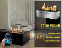 hot sale 24 inches indoor bioethanol burner remote control bio fireplaces