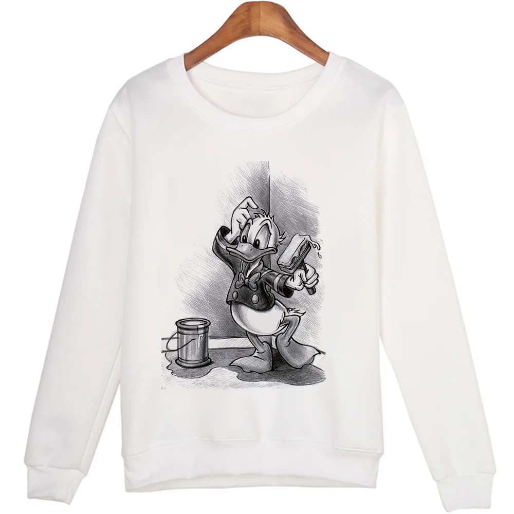 

Женский свитшот с длинным рукавом и принтом «Дональд Дак»