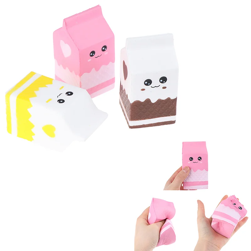 

Antistress Squishy Milk Box Squishe Toys Stress Relief Anti-Stress Practical Toy Toys Relieve Stress And Anti-stress Gifts